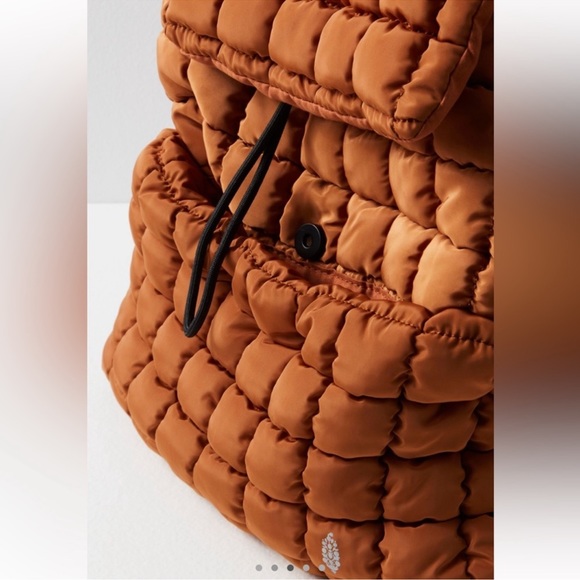 SOLD OUT! NWT Free People Movement | Quilted Hiker Backpack In Toffee - Picture 3 of 16